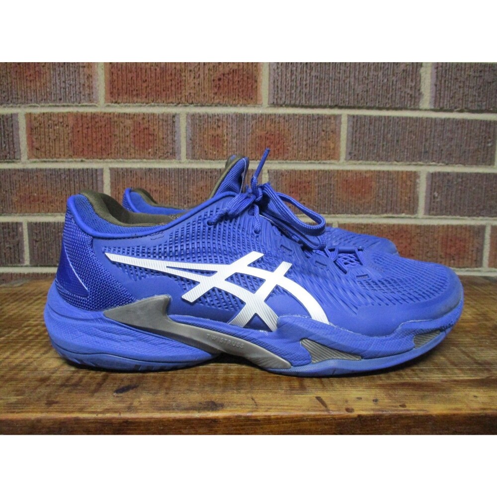 Asics Mens Court FF 3 Blue 1041A370 Tennis Shoes Sneakers Size 6.5